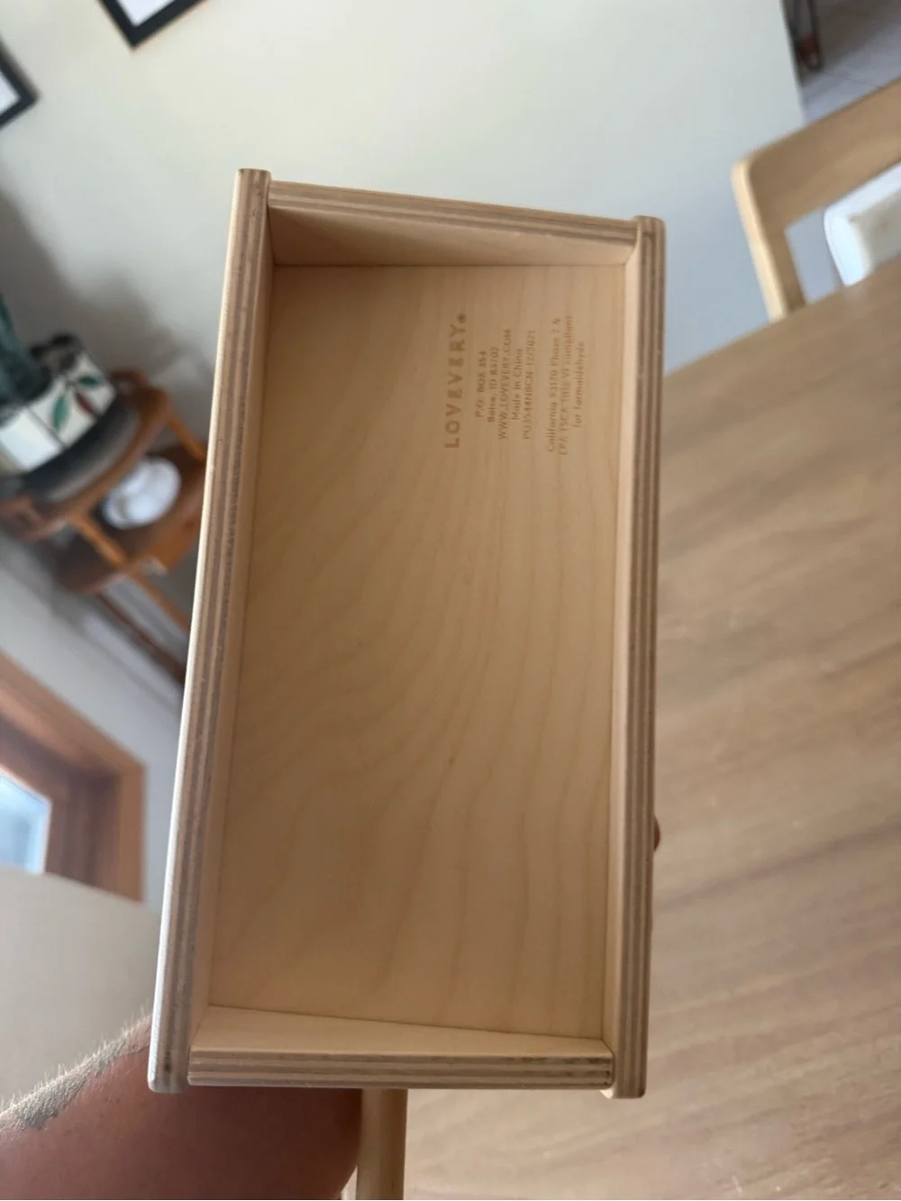 Lovevery Wooden Counting Box BOX ONLY
